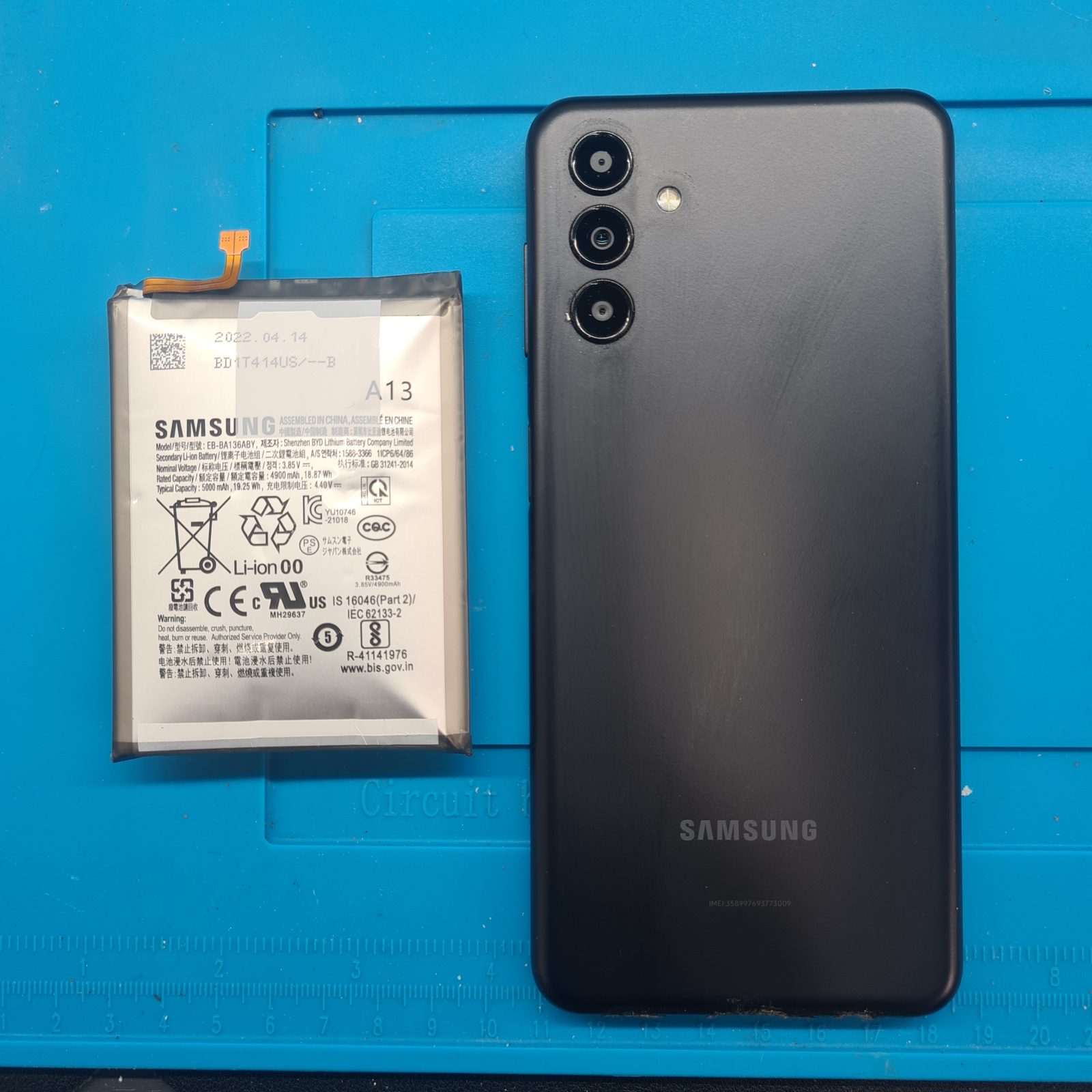 Samsung Galaxy A13 5G No power. Battery is inflated. Free diagnostic service.